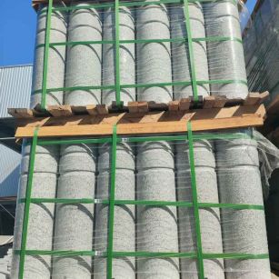 遵义挡车柱芝麻白 挡车石