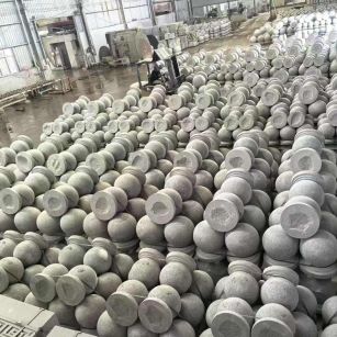 遵义芝麻白圆球 石球 挡车球
