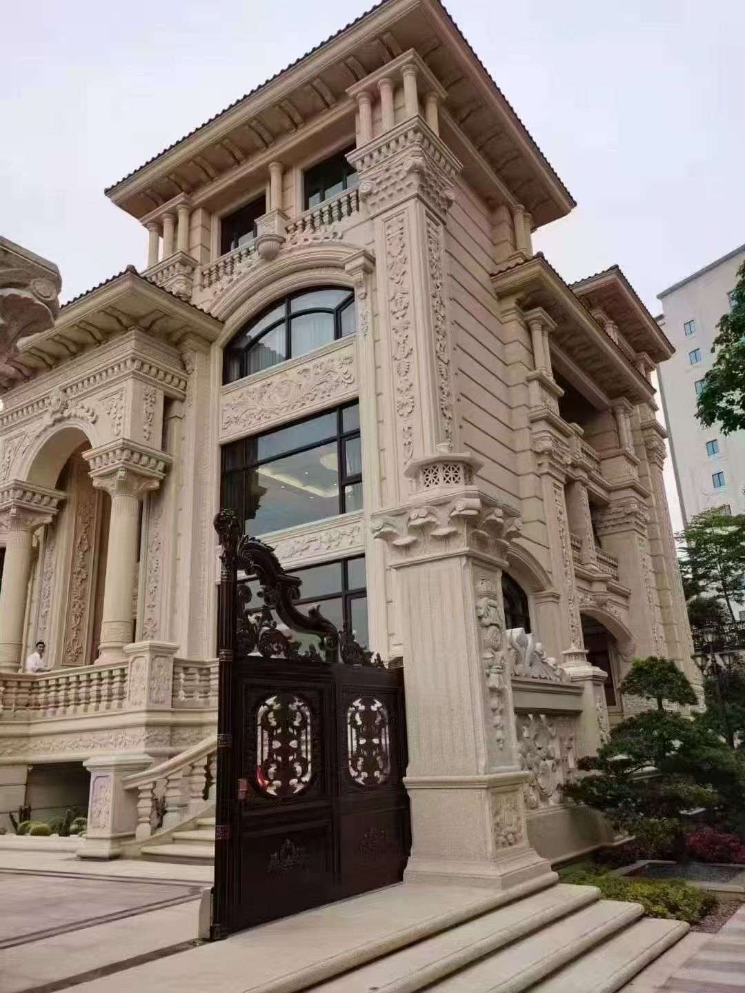 遵义黄金麻别墅外墙异形定制